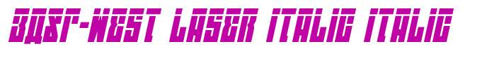 EAST-west Laser Italic Italic